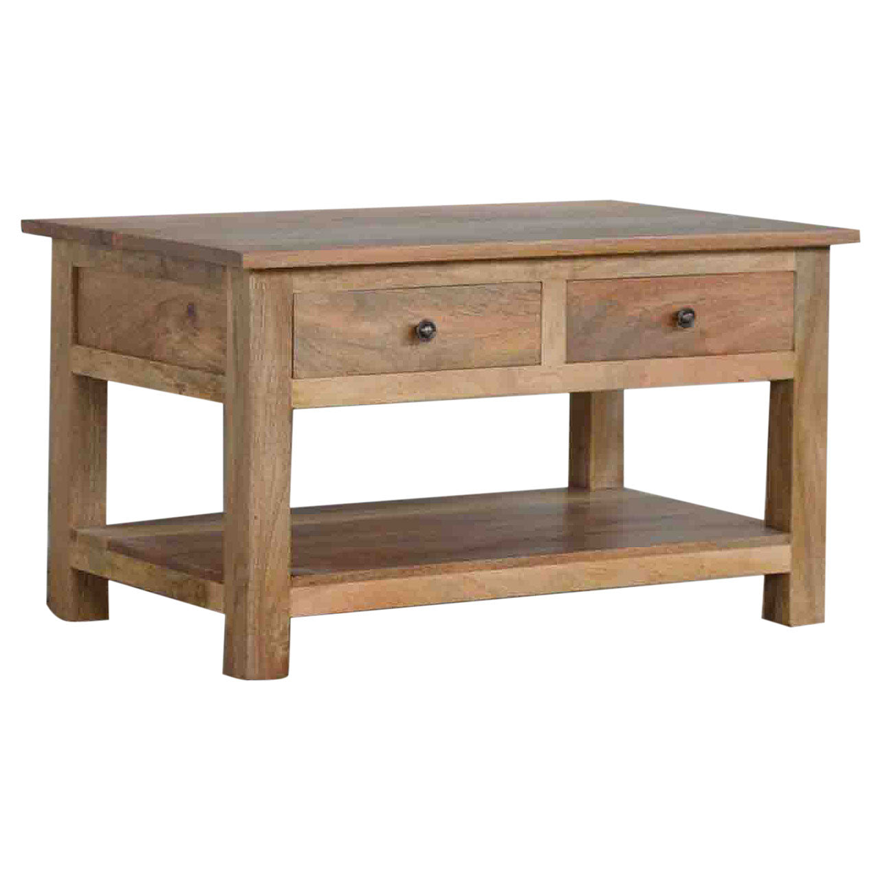 Table basse de campagne à 4 tiroirs