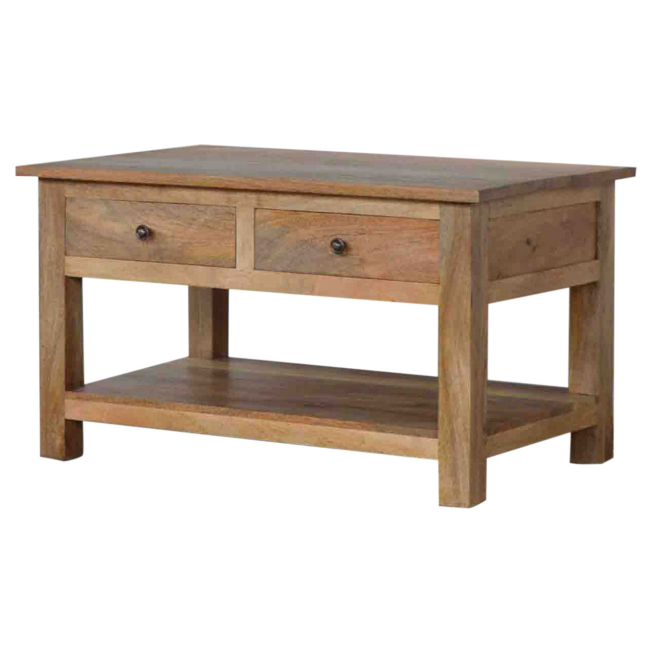Table basse de campagne à 4 tiroirs