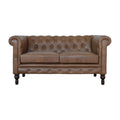 Chesterfield en cuir de buffle