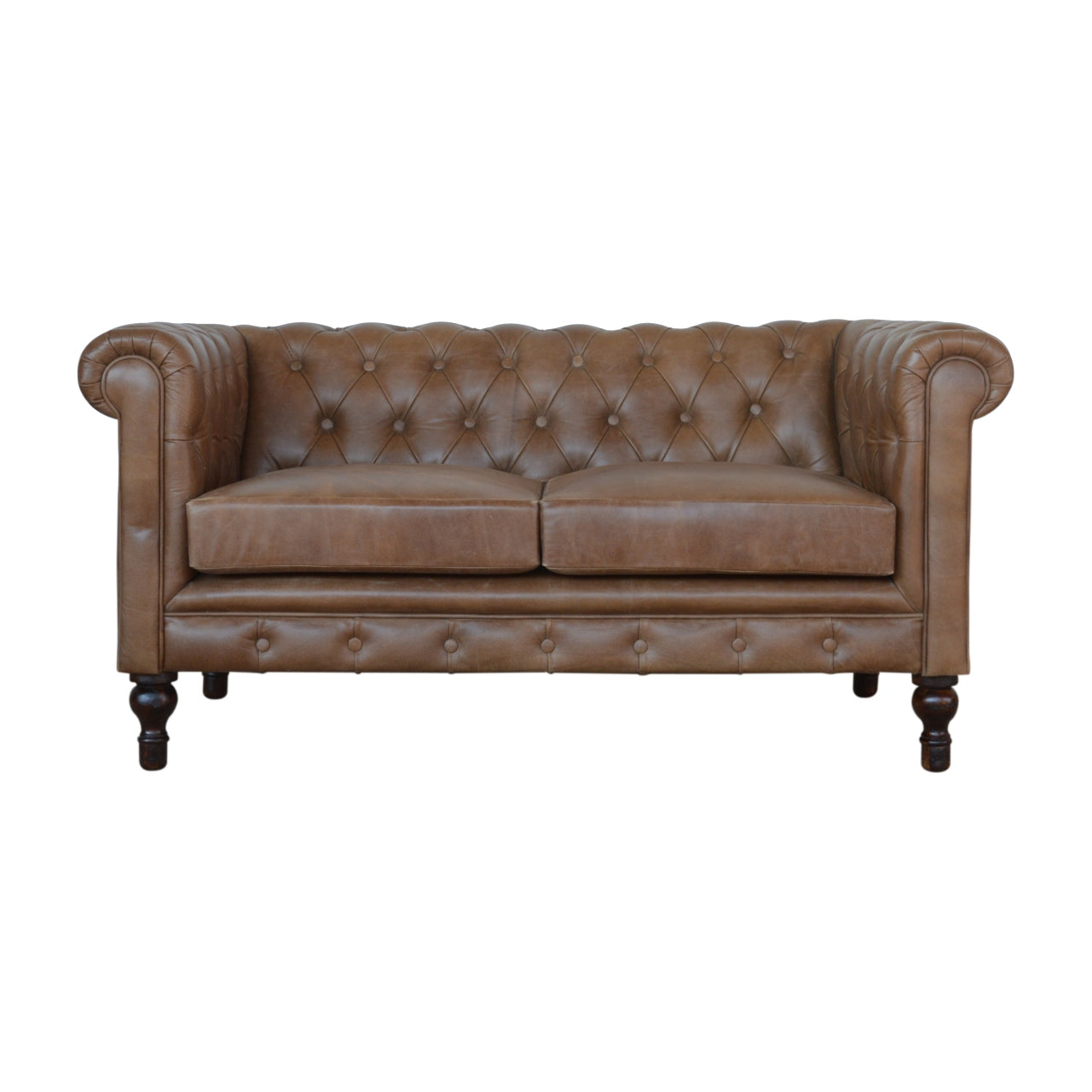 Chesterfield en cuir de buffle