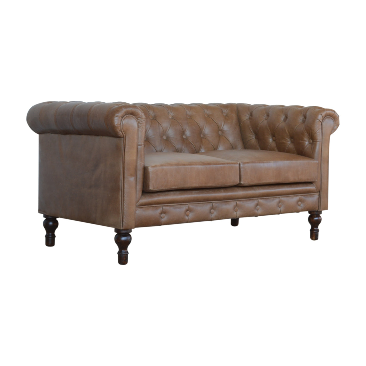 Chesterfield en cuir de buffle