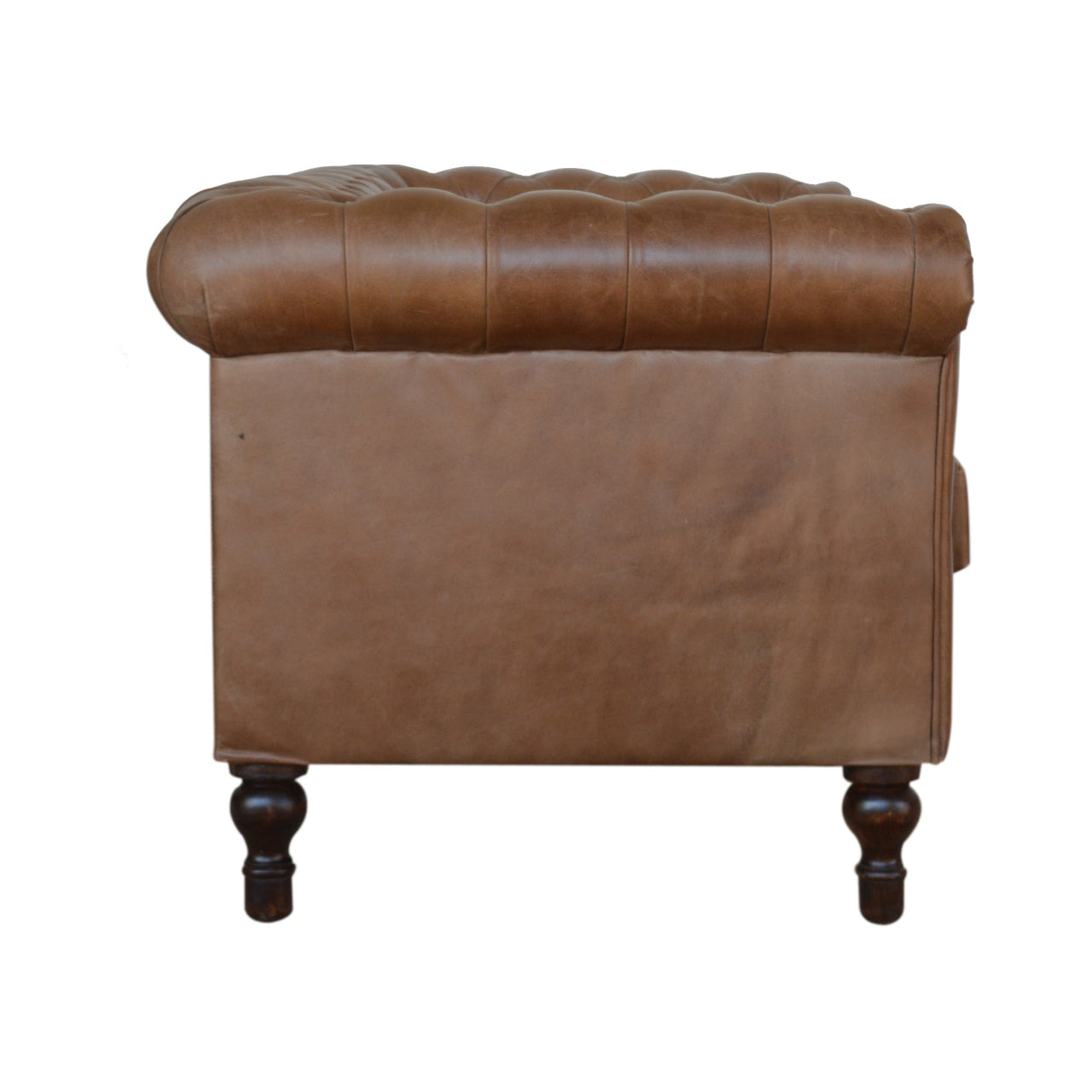 Chesterfield en cuir de buffle