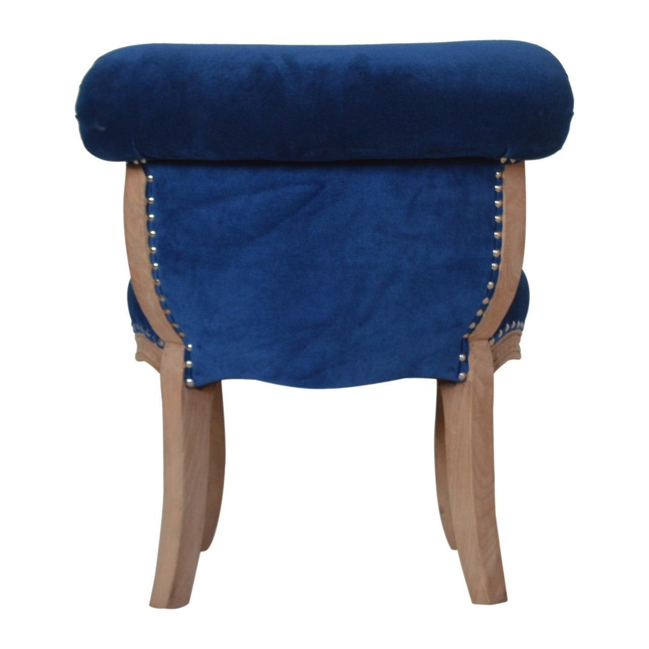 Chaise cloutée bleu royal