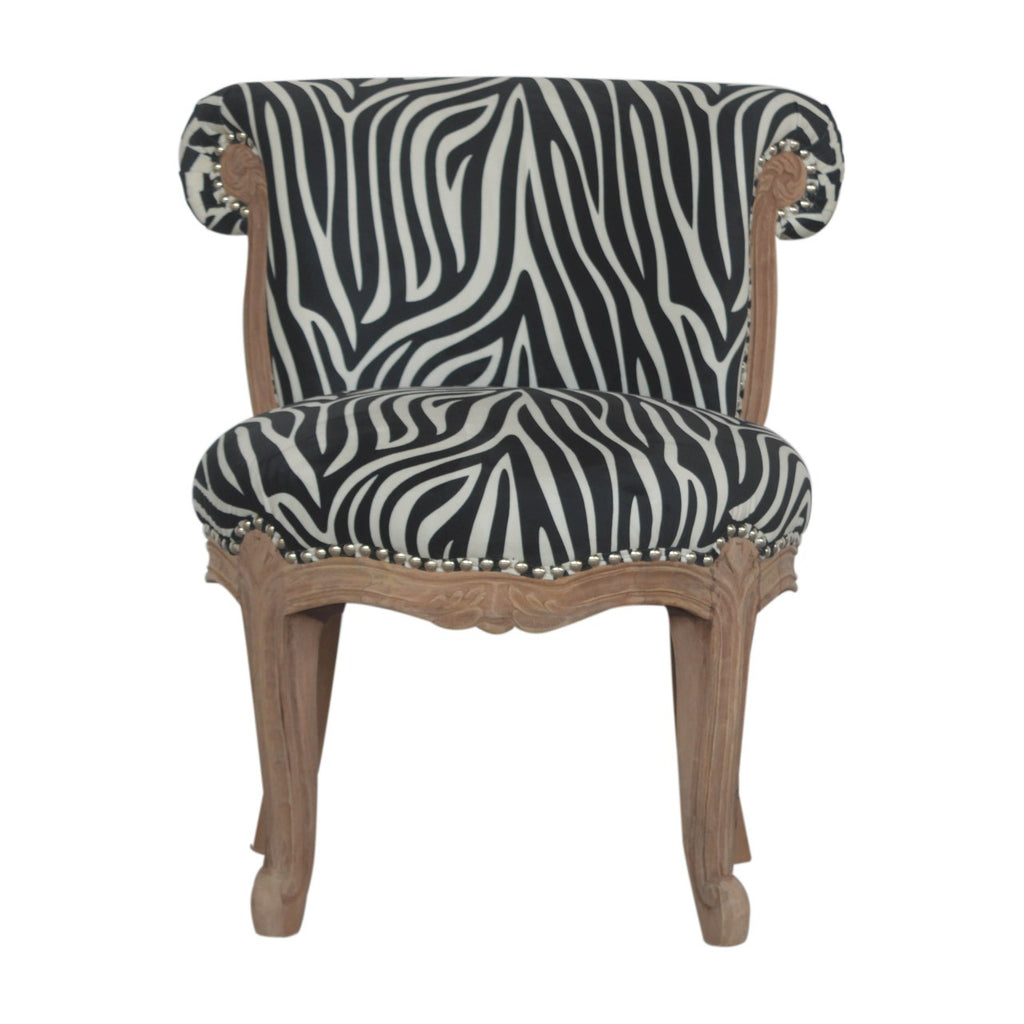 Chaise à imprimé zèbre