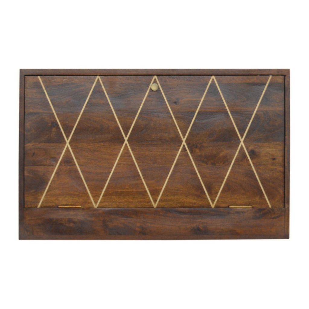 Bureau rabattable Geo Brass