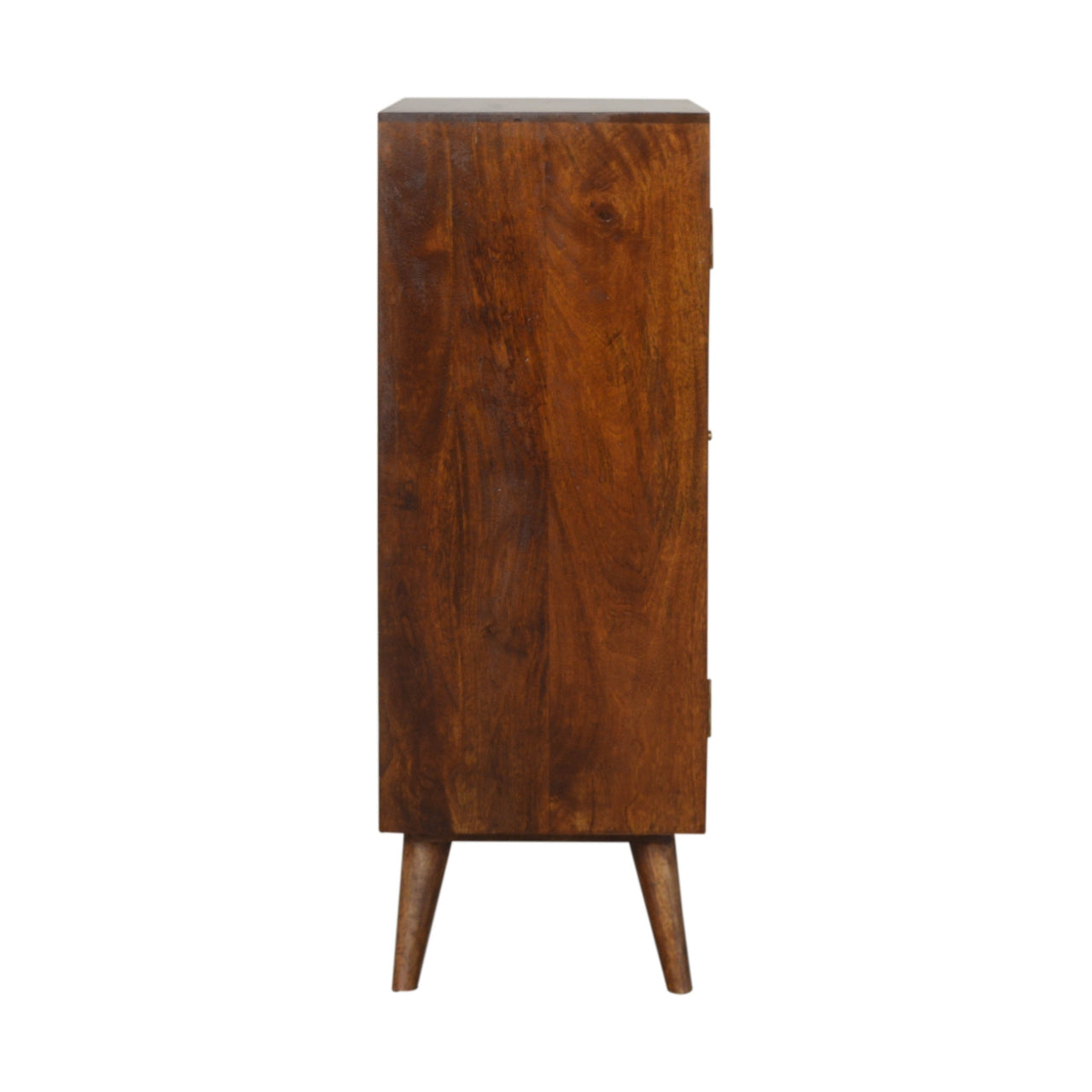 Armoire abstraite incrustée de châtaignier
