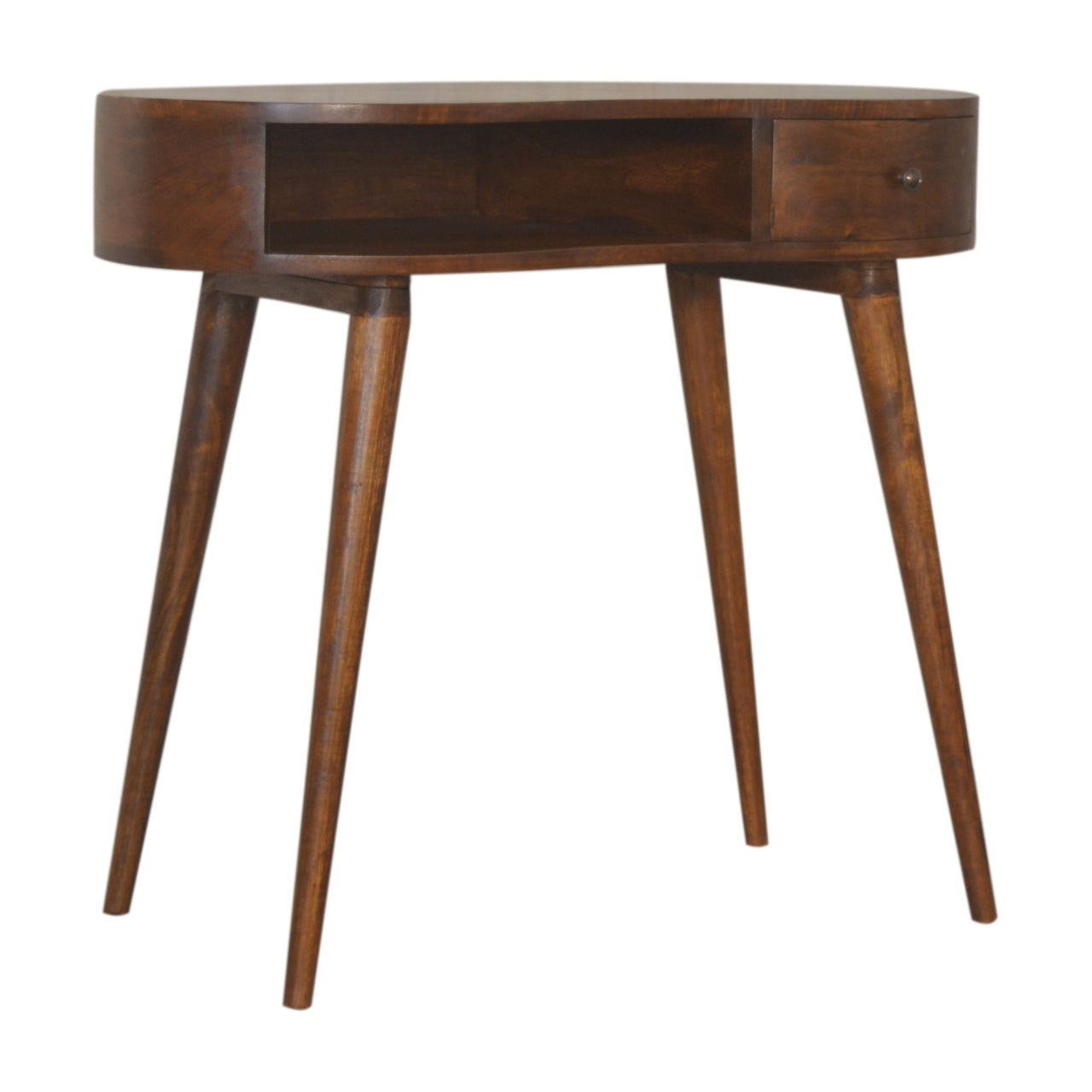 Bureau arrondi en châtaignier