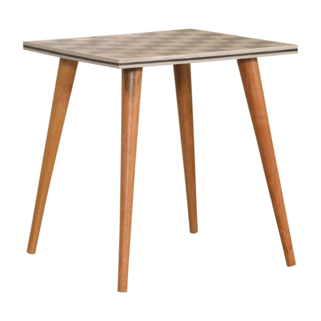 Table d'appoint à carreaux