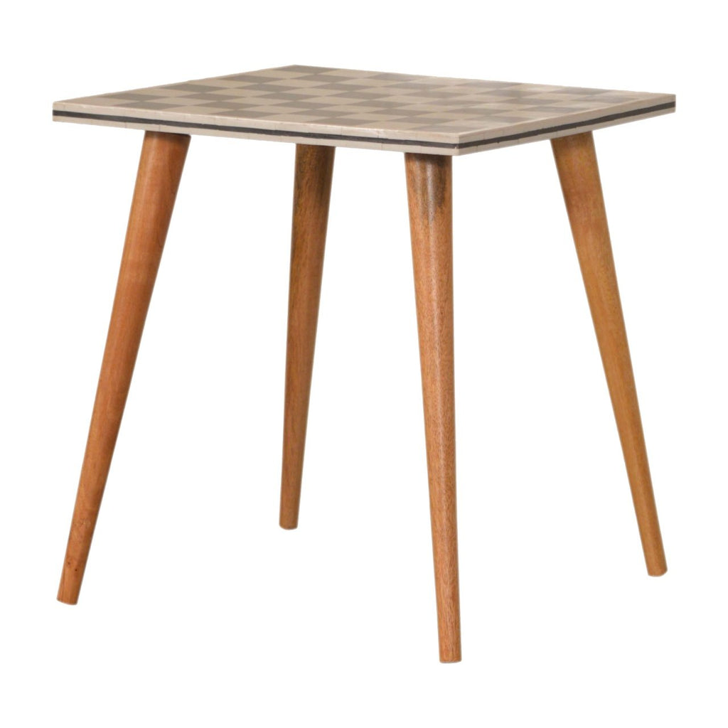 Table d'appoint à carreaux