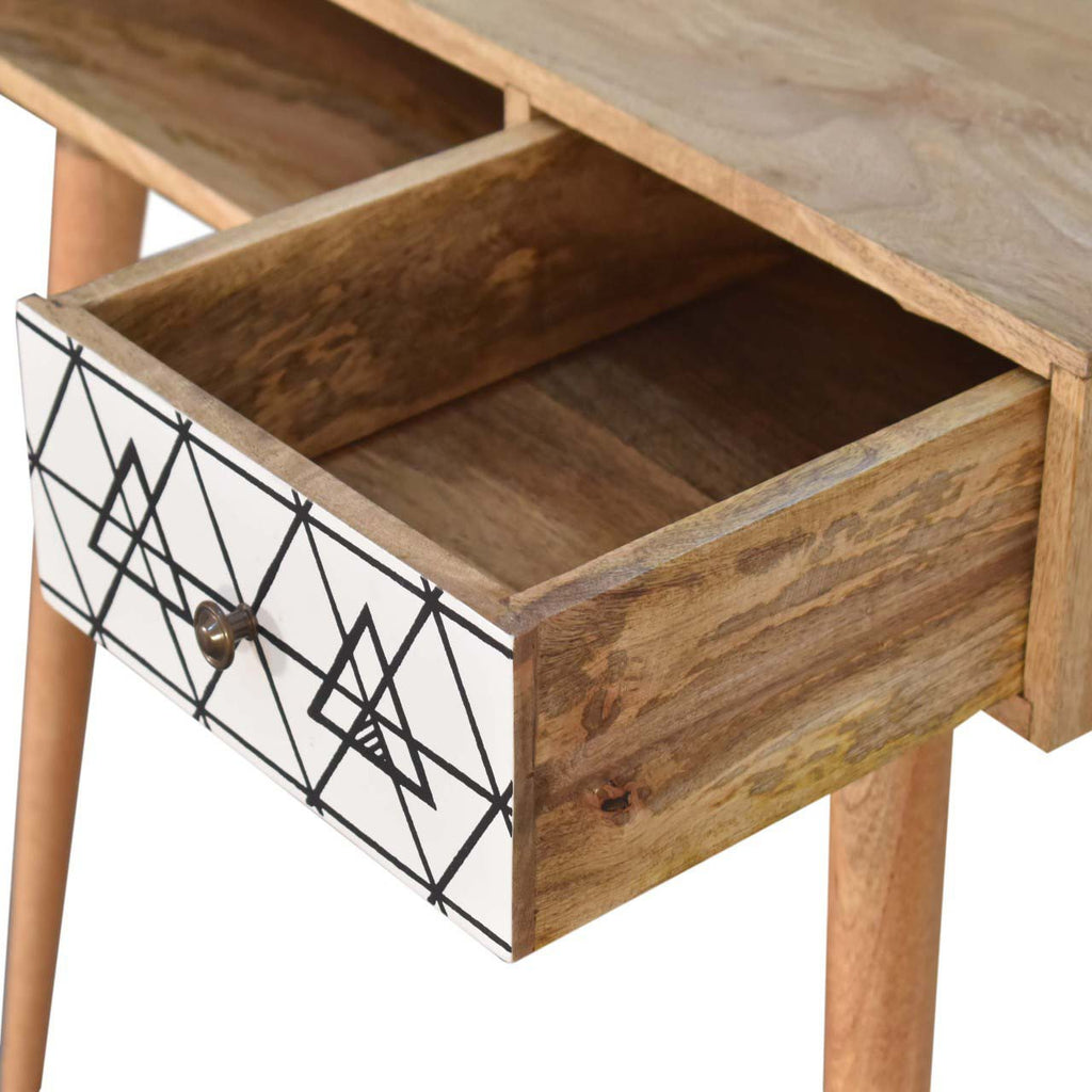 Bureau d'écriture imprimé Triangle