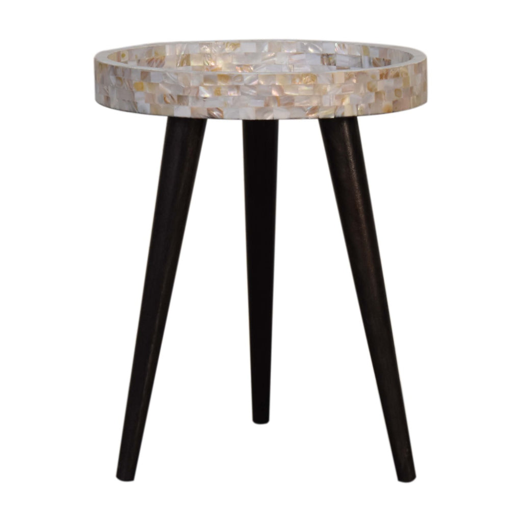 Table d'appoint en mosaïque nid d'abeille