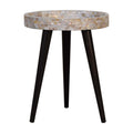 Table d'appoint en mosaïque nid d'abeille