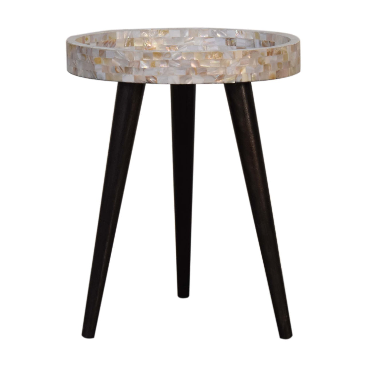 Table d'appoint en mosaïque nid d'abeille