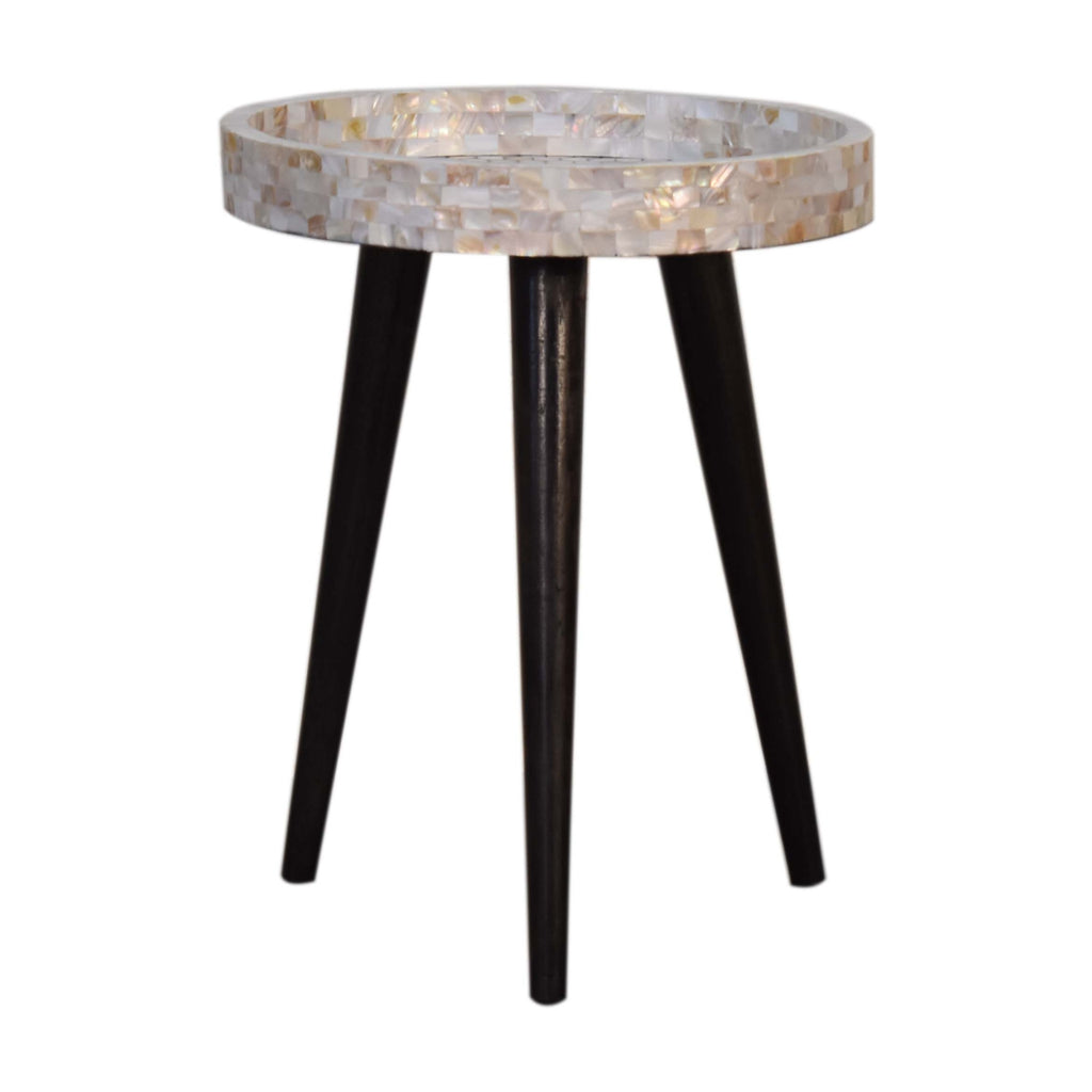 Table d'appoint en mosaïque nid d'abeille