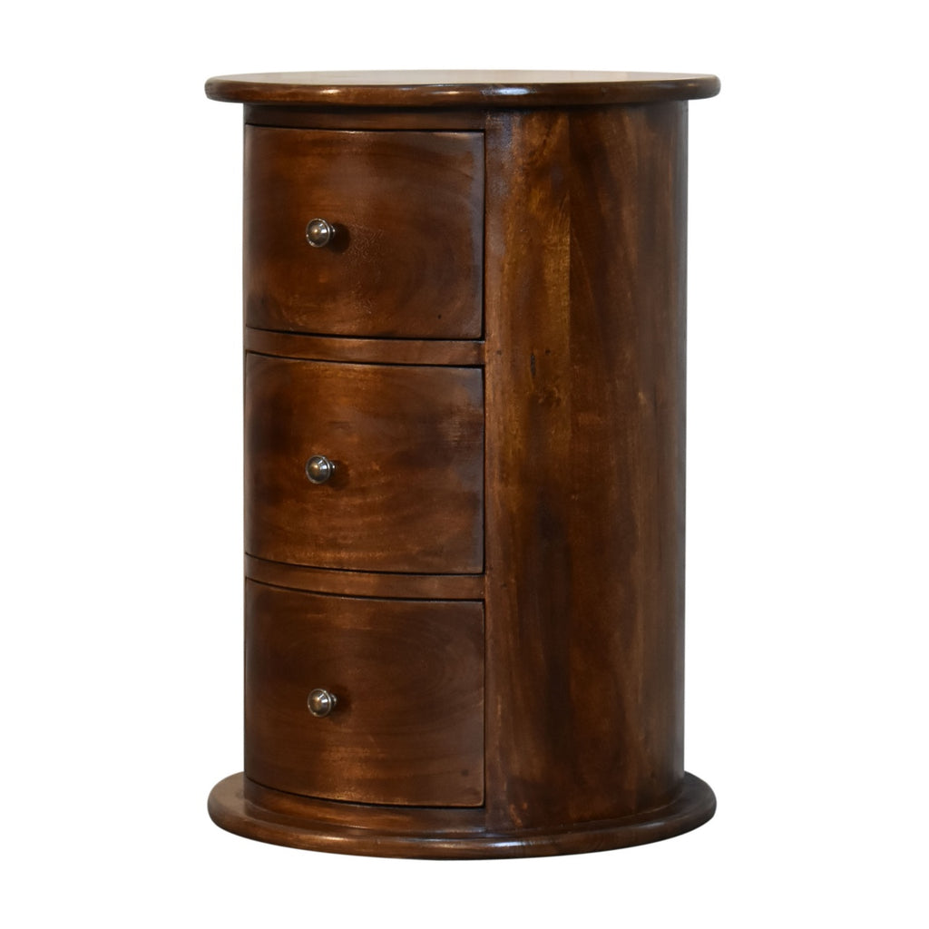 Tambour à 3 tiroirs en châtaignier