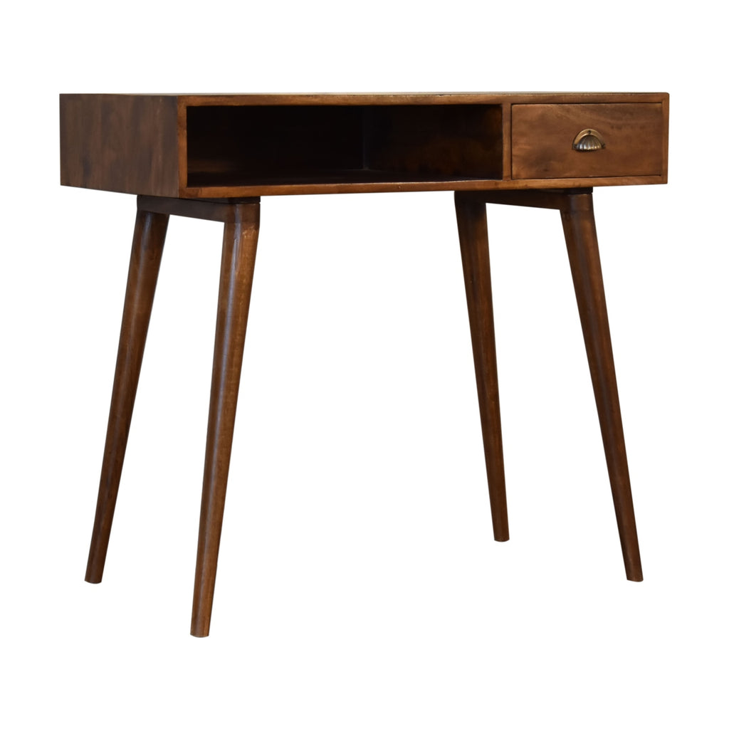 Bureau à fente ouverte en châtaignier