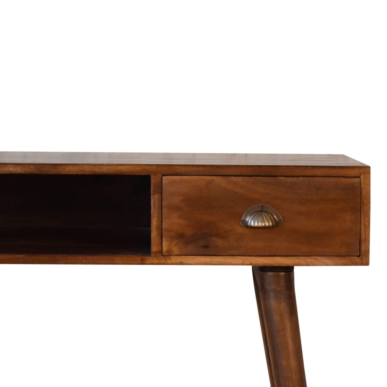 Bureau à fente ouverte en châtaignier