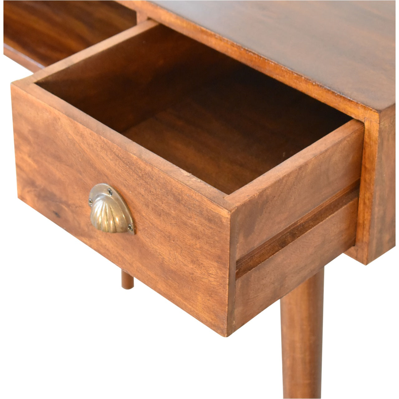 Bureau à fente ouverte en châtaignier