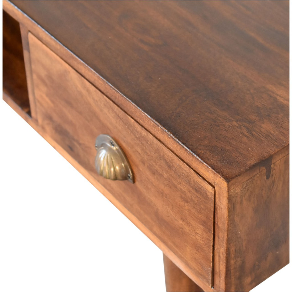 Bureau à fente ouverte en châtaignier