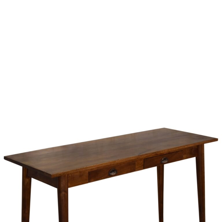 Bureau à deux tiroirs en châtaignier