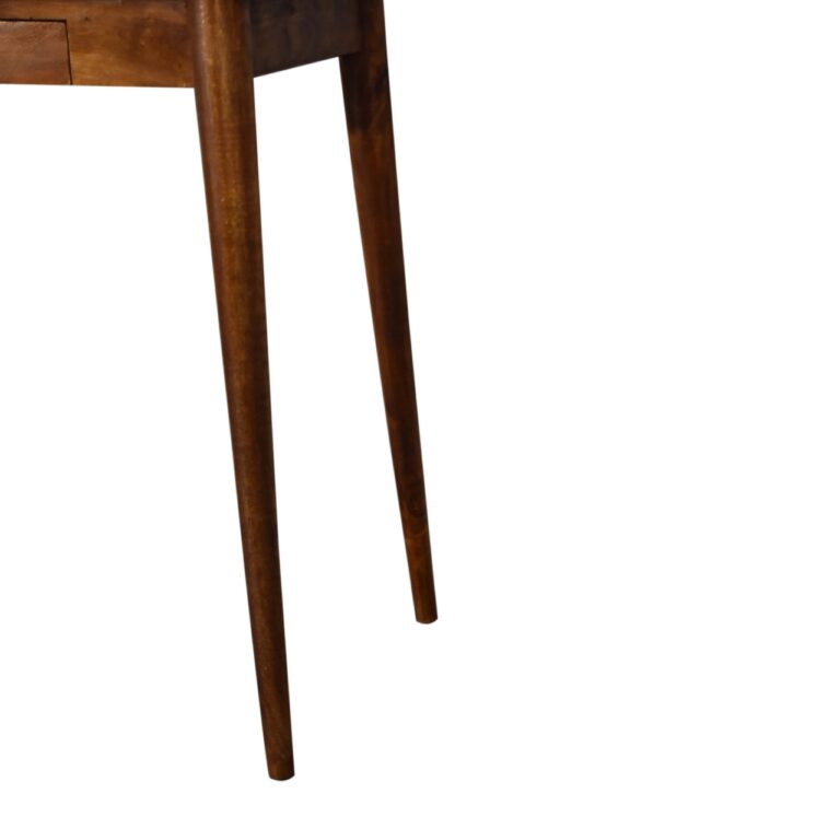 Bureau à deux tiroirs en châtaignier