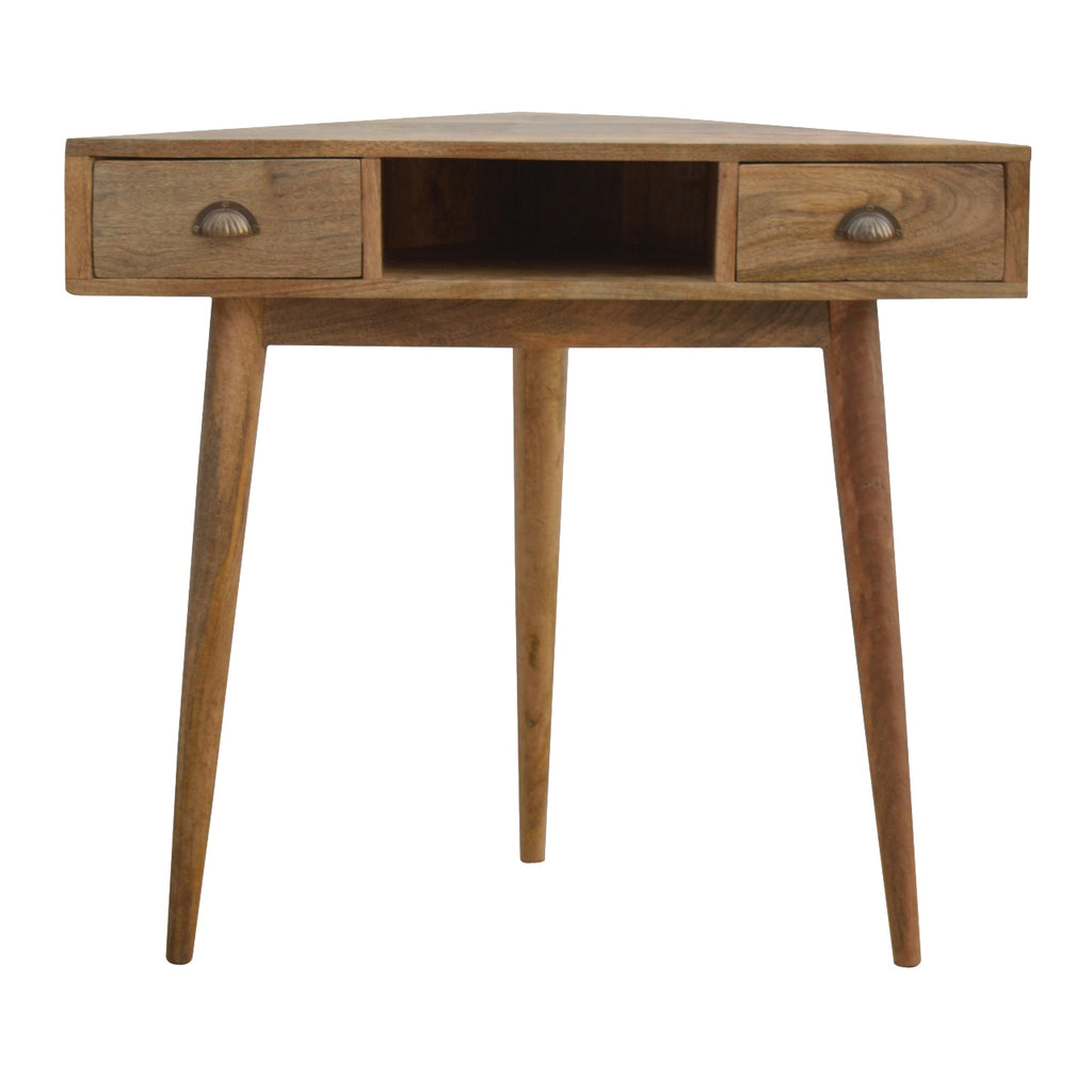 Bureau d'angle en bois massif