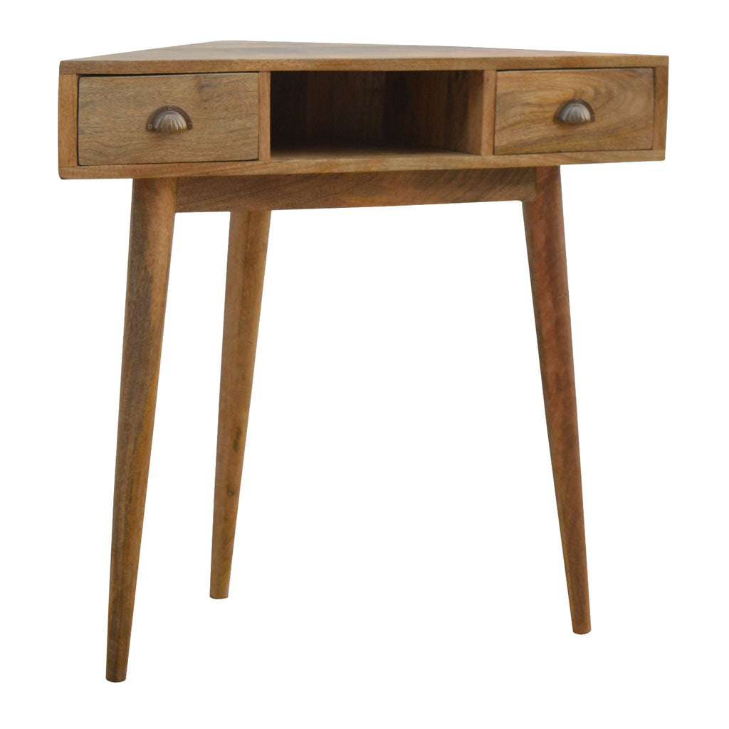 Bureau d'angle en bois massif