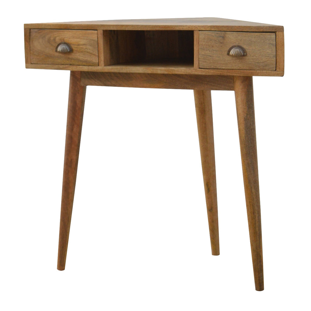 Bureau d'angle en bois massif