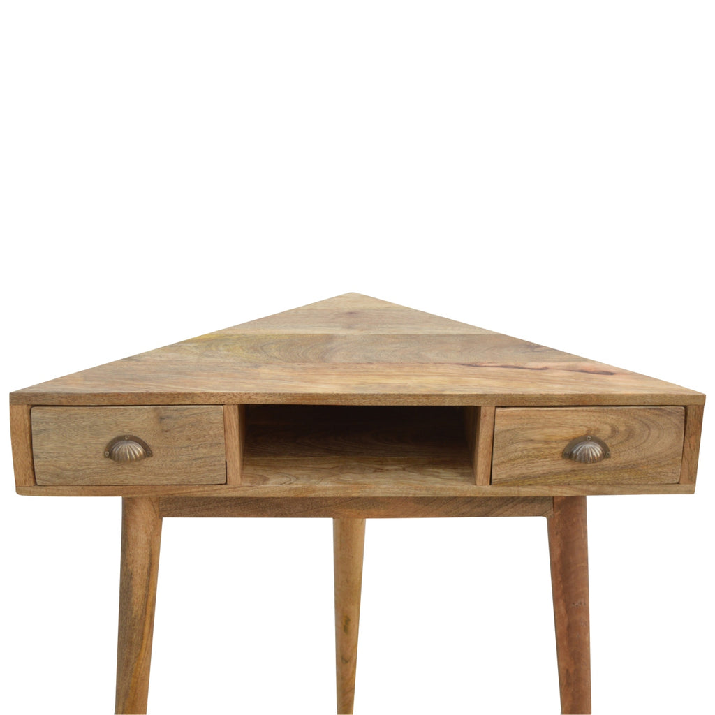 Bureau d'angle en bois massif