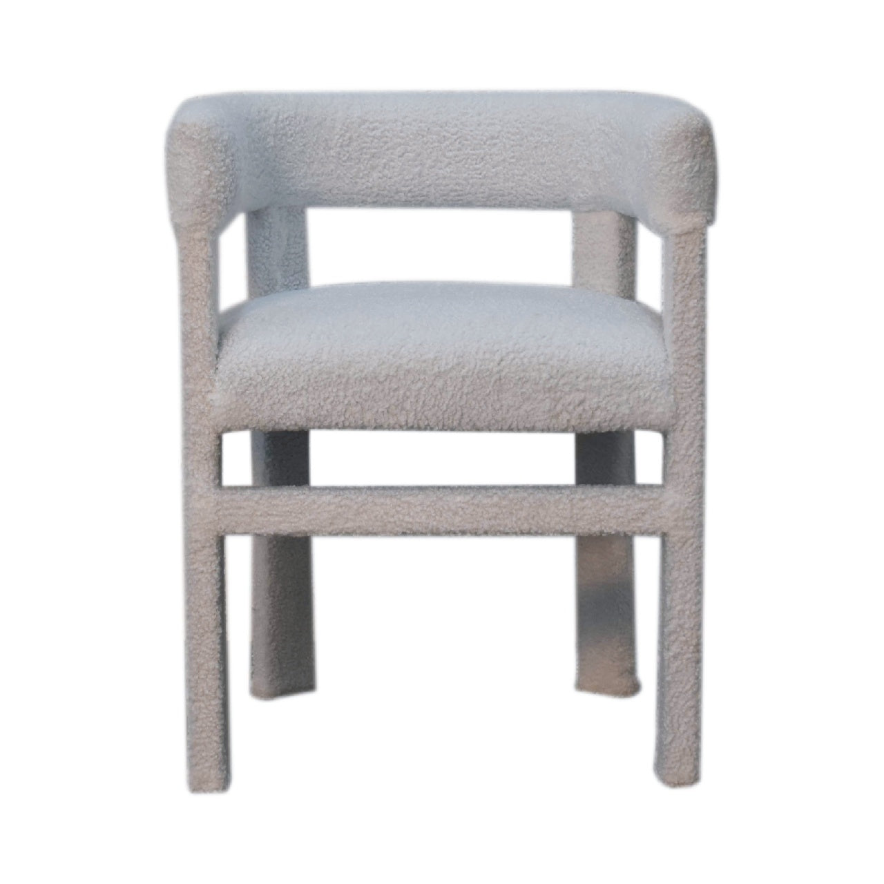 Fauteuil d'appoint en boucle blanche