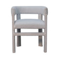 Fauteuil d'appoint en boucle blanche