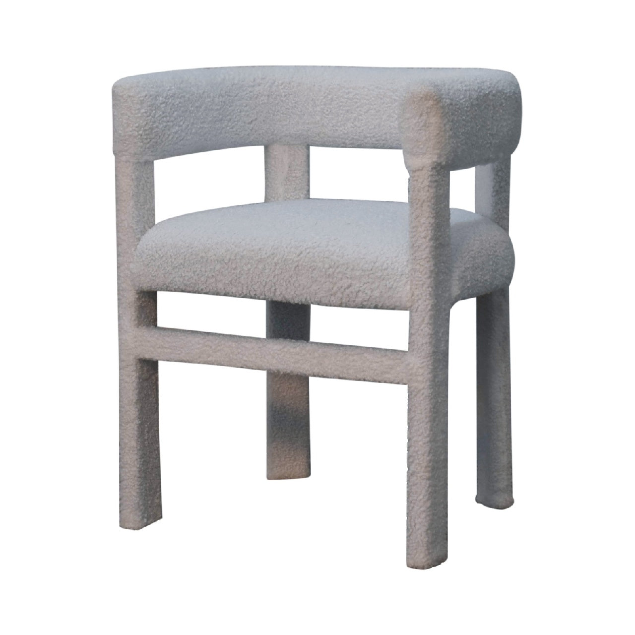 Fauteuil d'appoint en boucle blanche