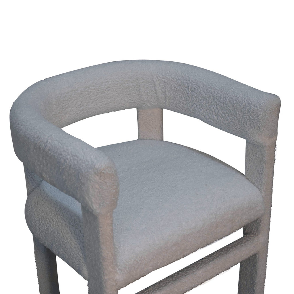 Fauteuil d'appoint en boucle blanche