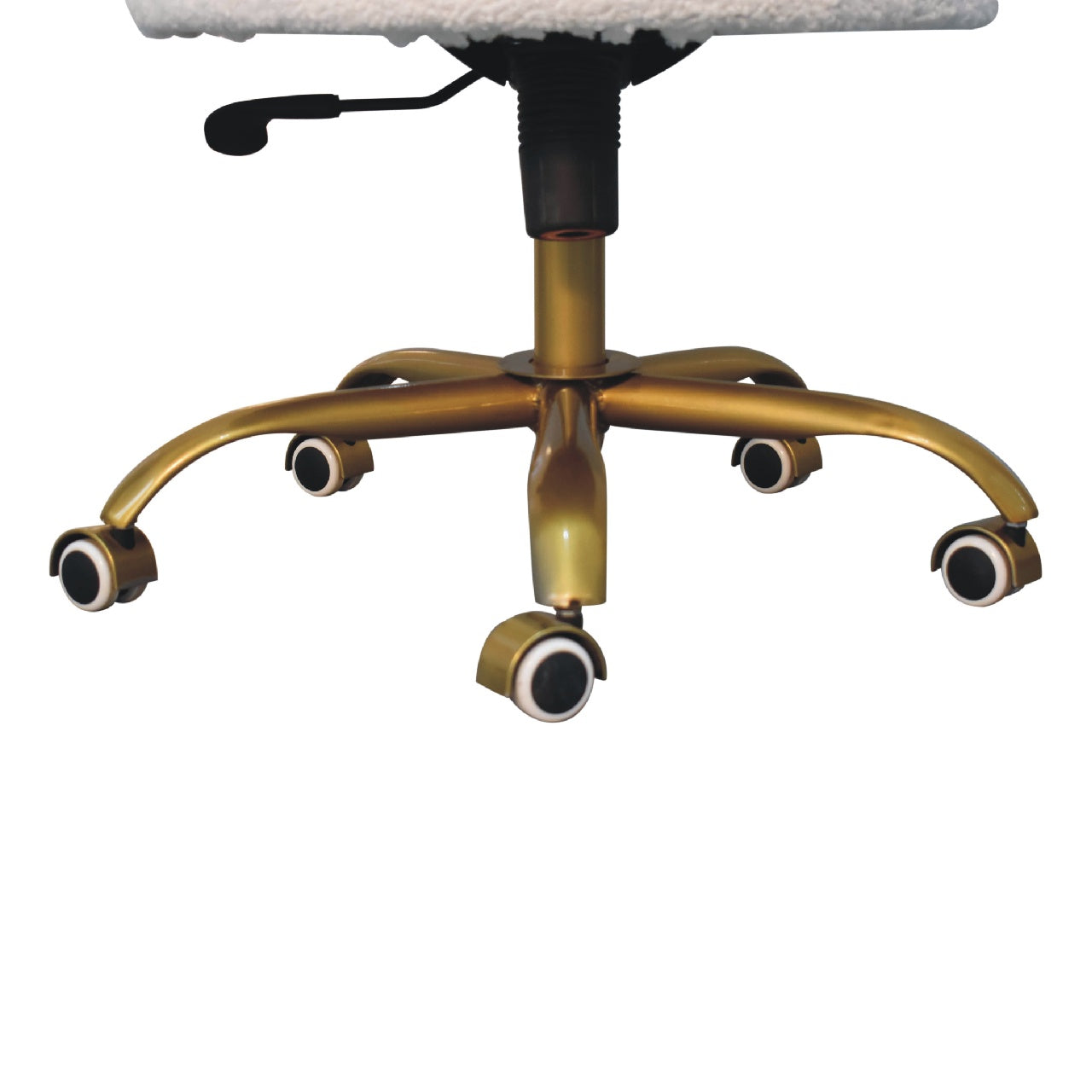 Fauteuil pivotant en boucle blanche