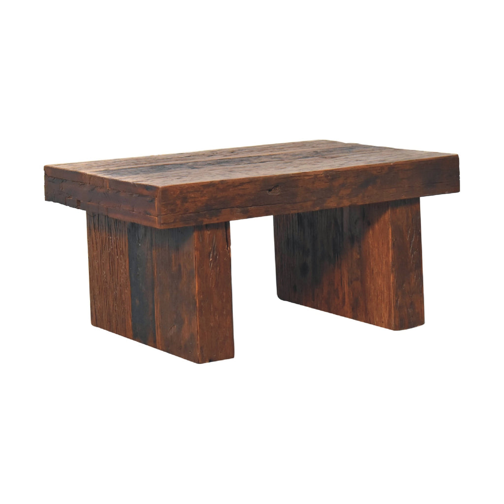 Table basse en cube recyclé