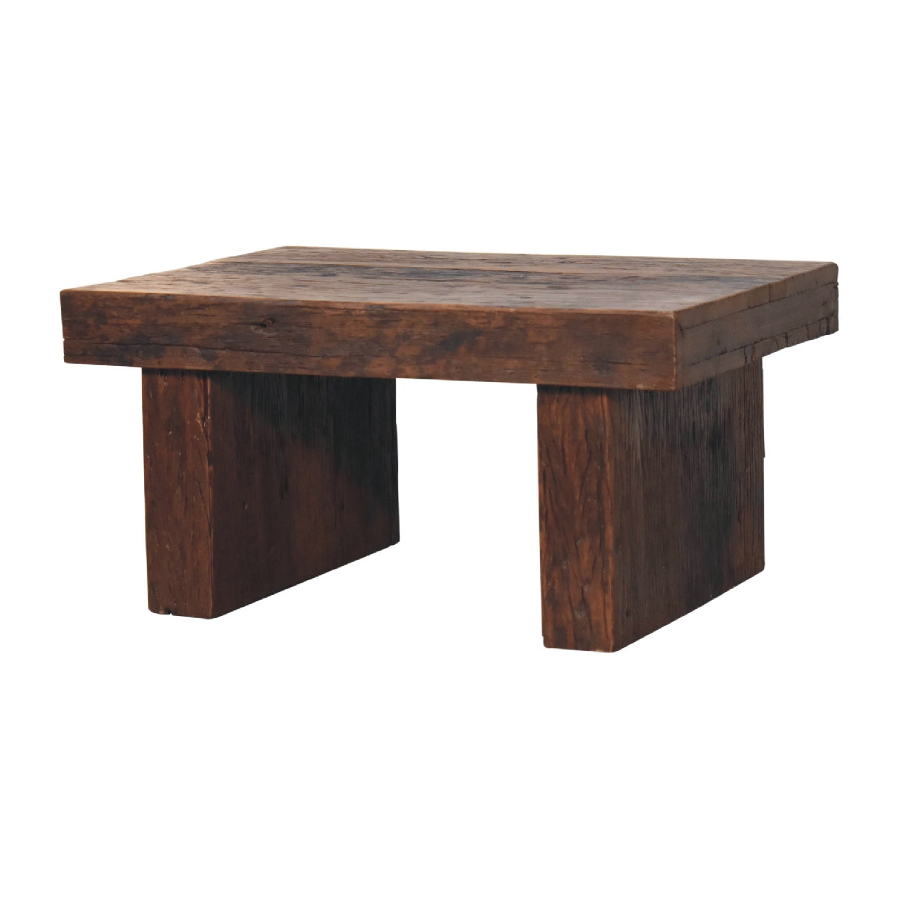 Table basse en cube recyclé