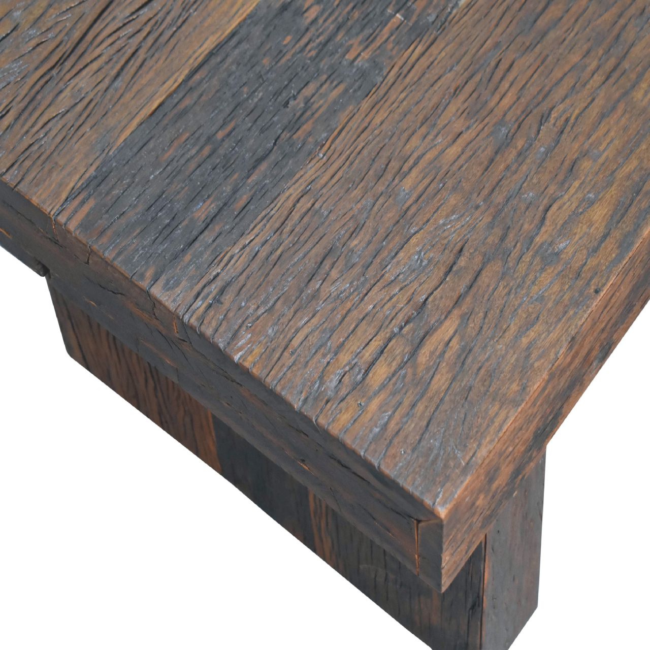 Table basse en cube recyclé