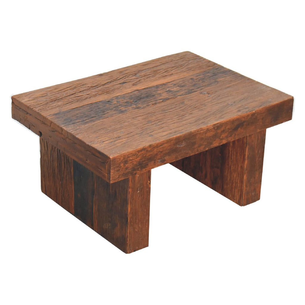 Table basse en cube recyclé