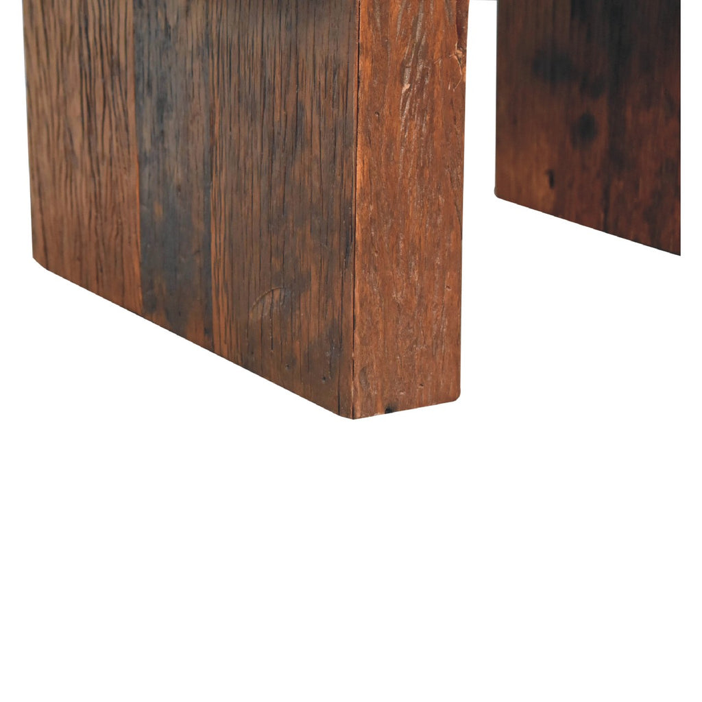 Table basse en cube recyclé