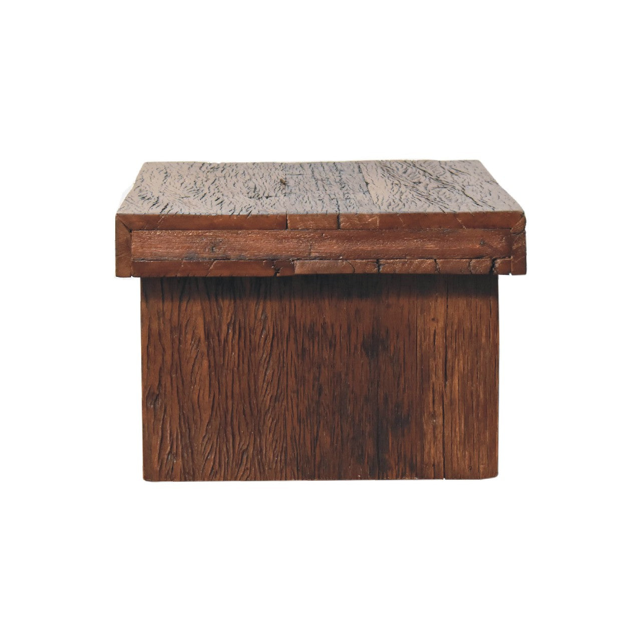 Table basse en cube recyclé