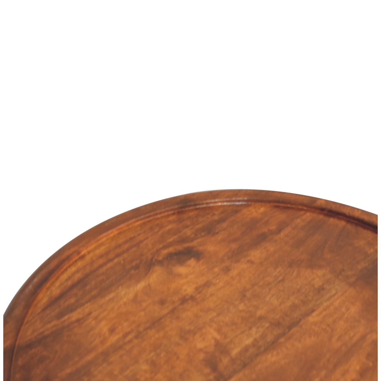 Table basse en assiette châtaigne