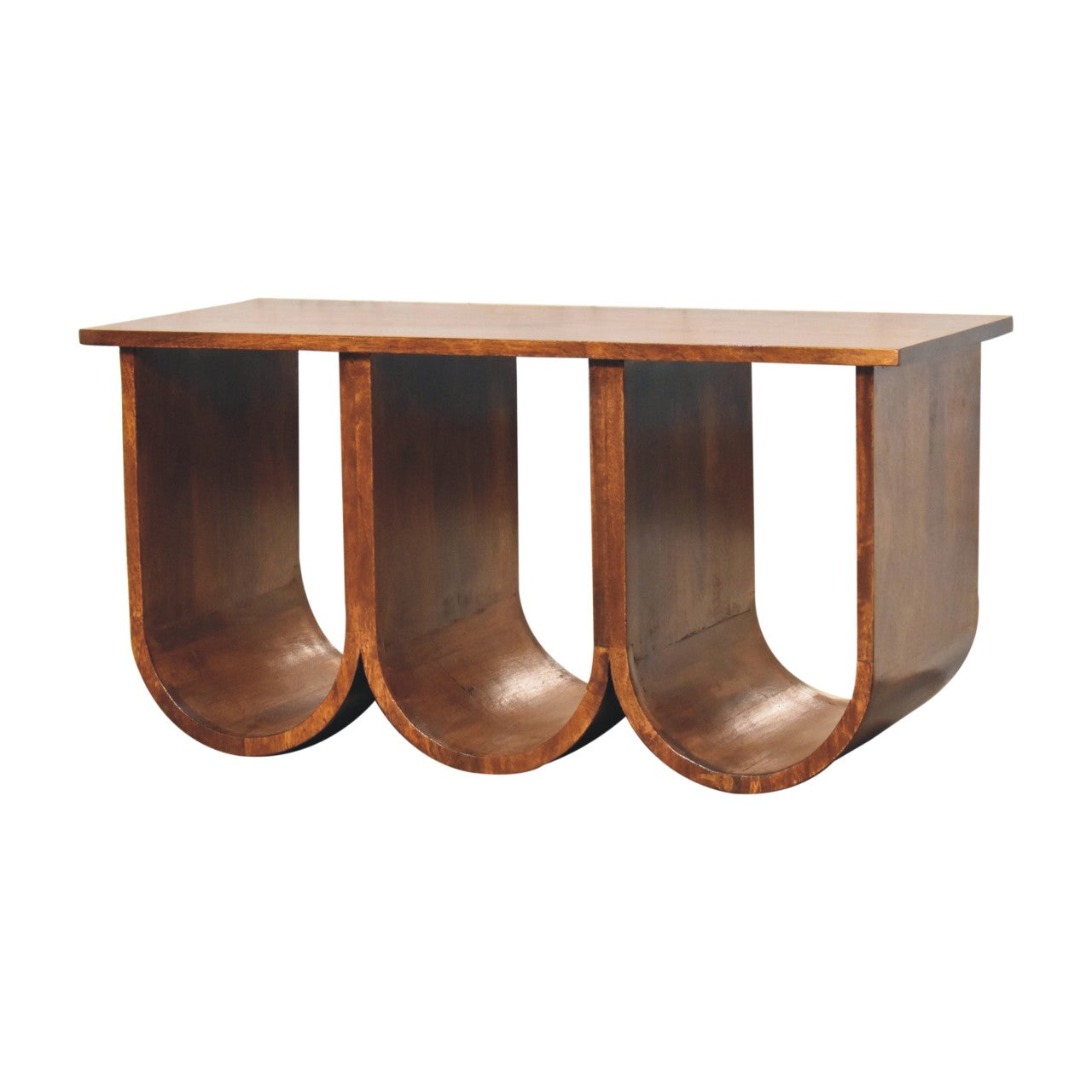 Table basse à trois portes
