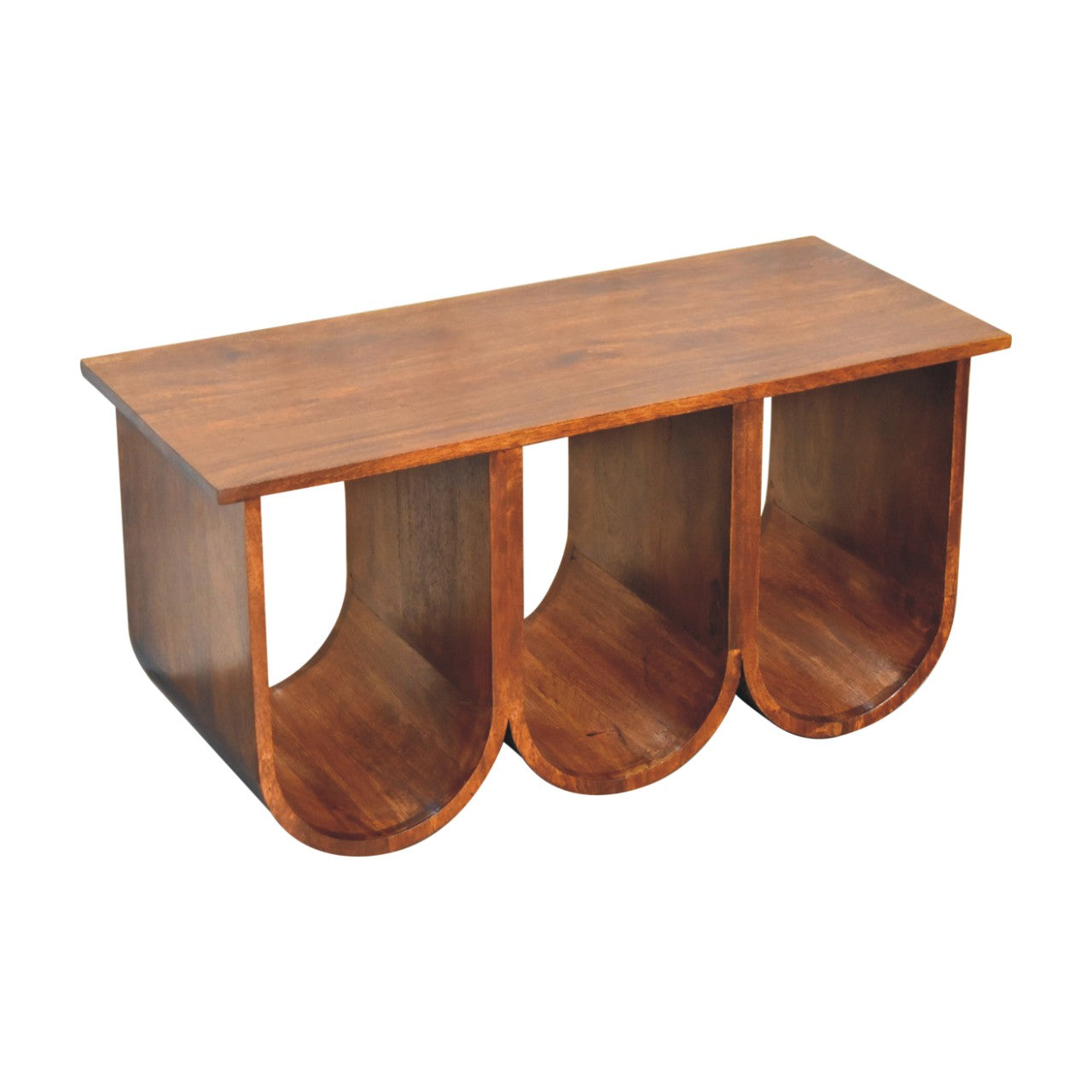 Table basse à trois portes