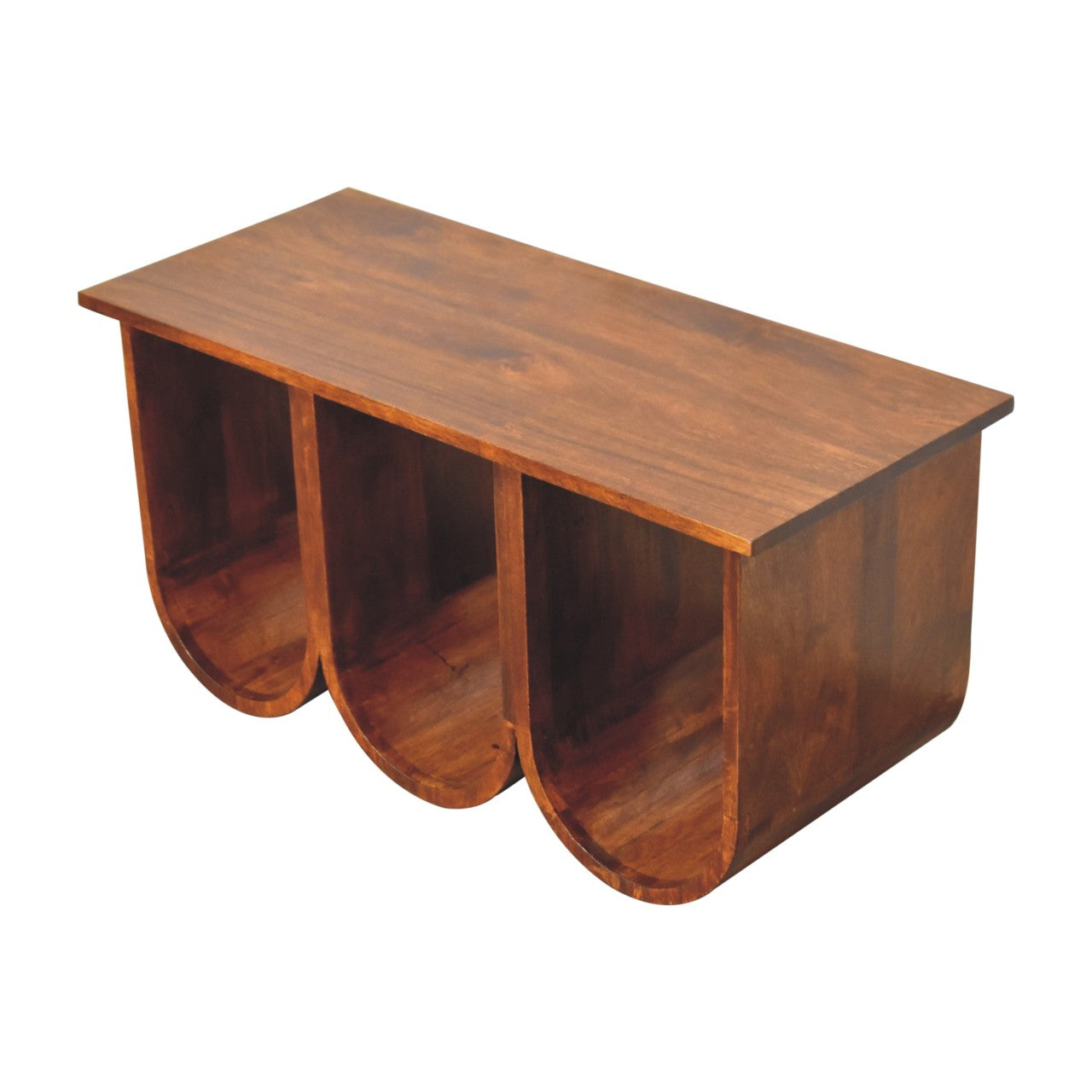 Table basse à trois portes