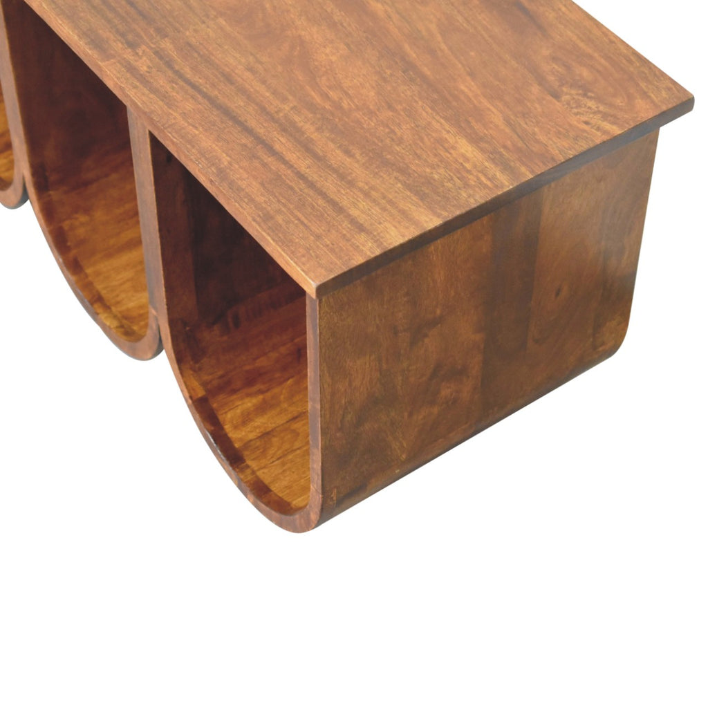 Table basse à trois portes