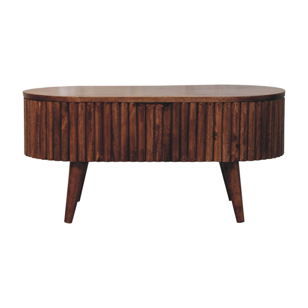 Table basse Mokka miel caramel