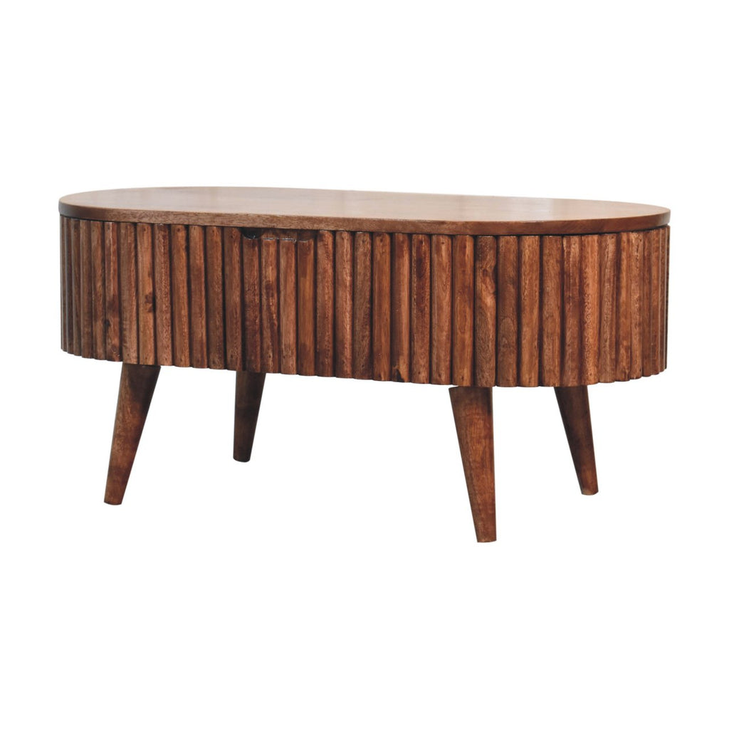 Table basse Mokka miel caramel