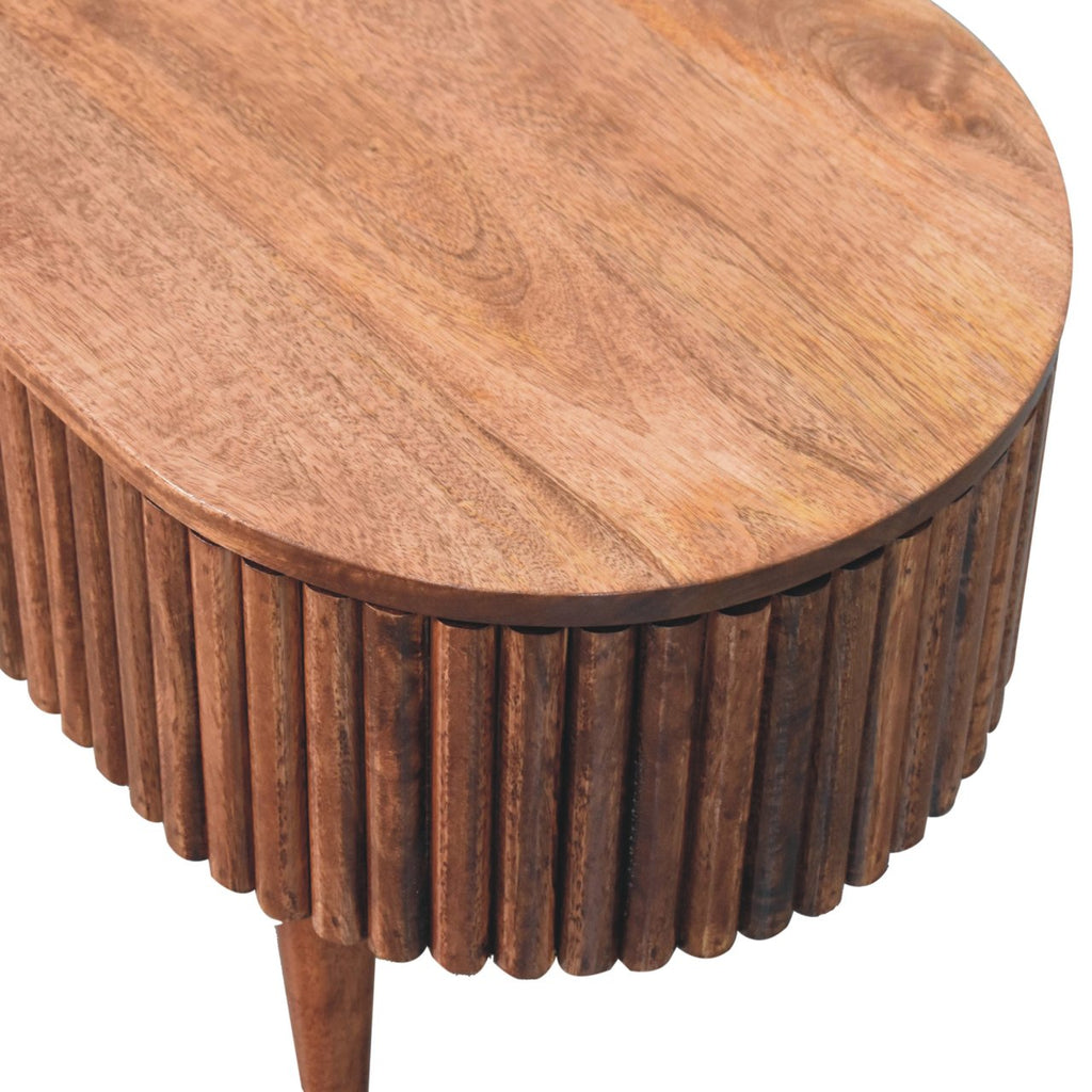 Table basse Mokka miel caramel