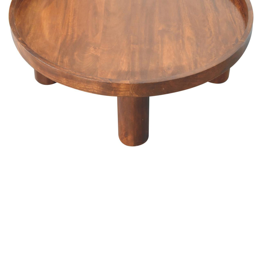 Table basse Crescent Chestnut