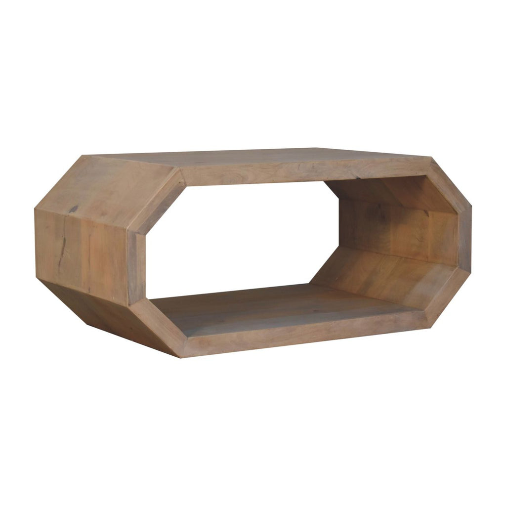 Table basse hexagonale